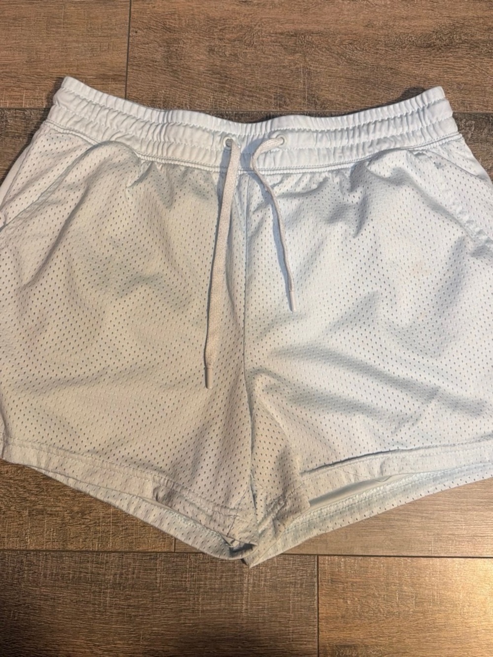 Athletic Works White Mesh Women's Athletic Shorts